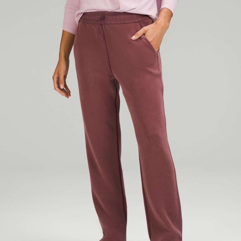 Lululemon Brushed Softstreme High-Rise Pant, Red Merlot